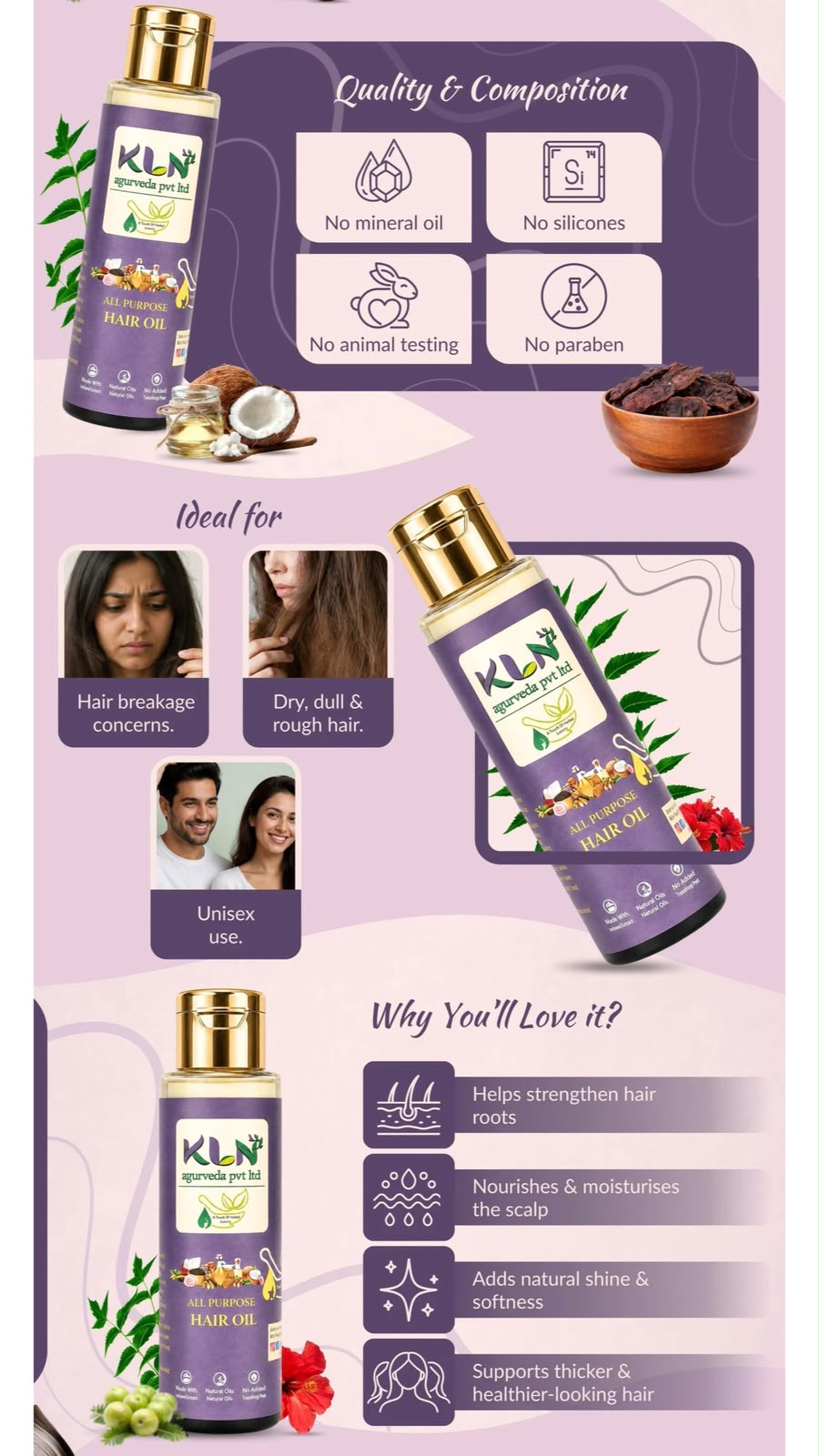 KLN Hair Oil Benefits